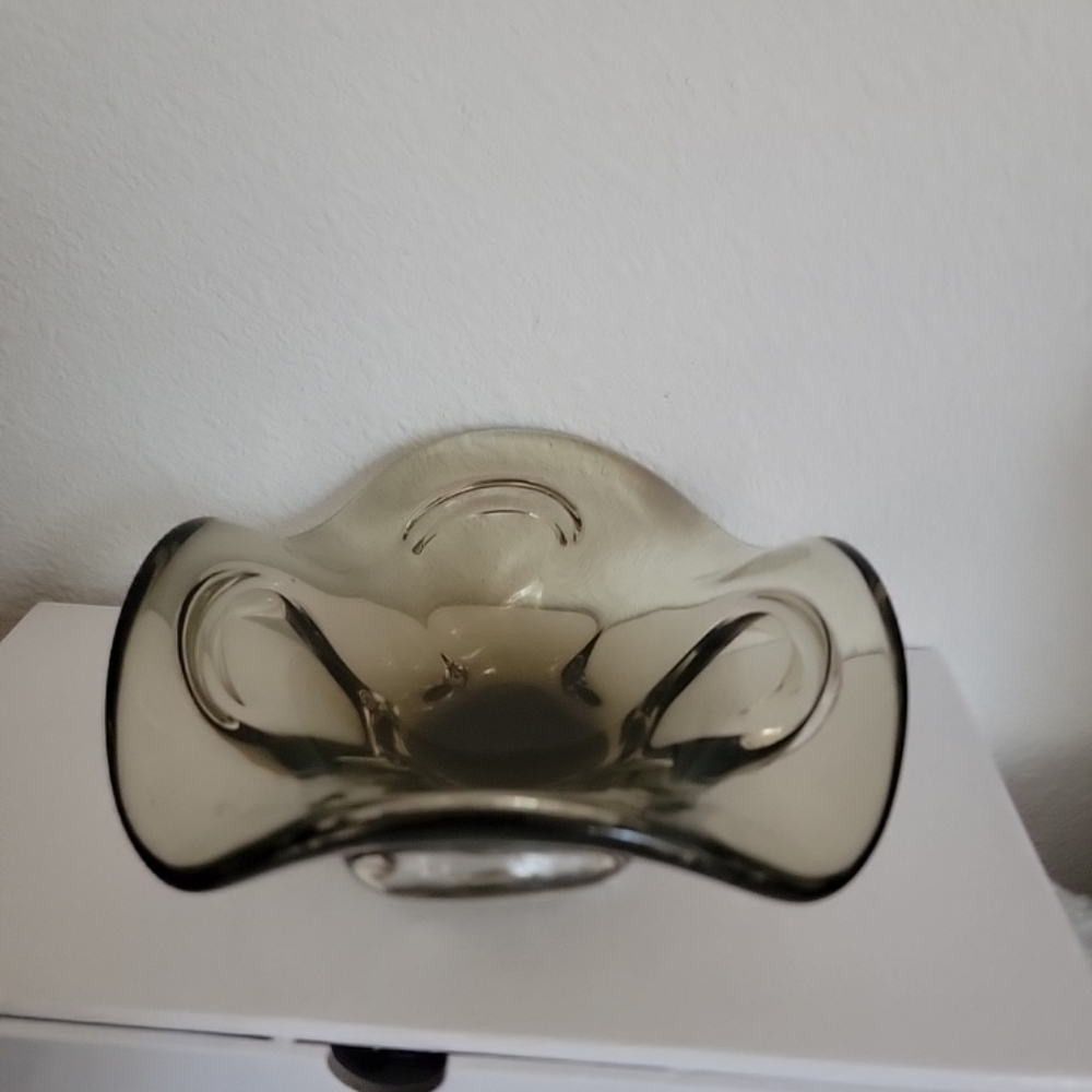 Smokey MCM Glass Bowl.